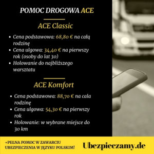 Pomoc Drogowa Ubezpieczenie ACE